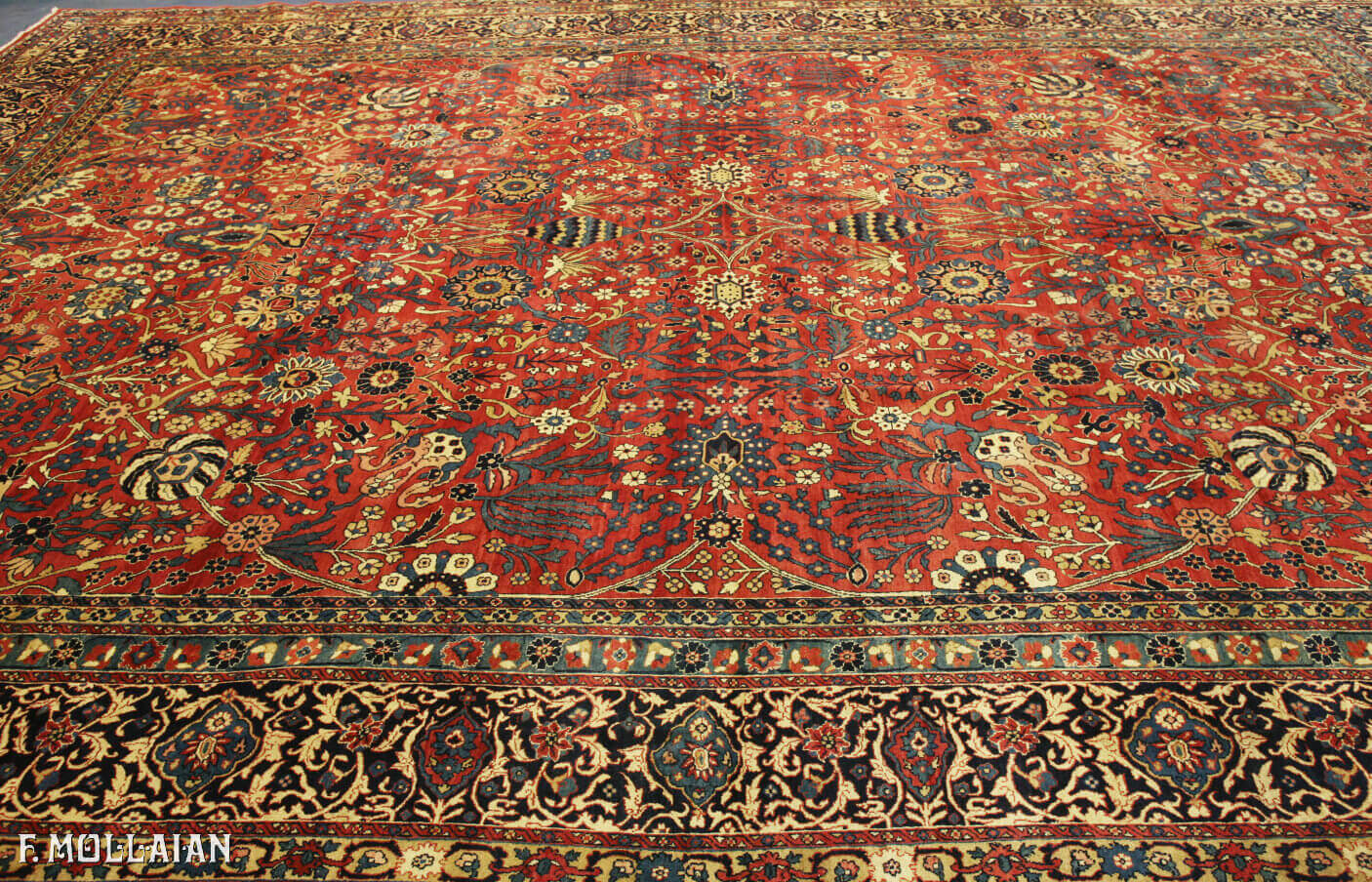 Antique Persian Kerman Signed “OCM” Carpet n°:12689950